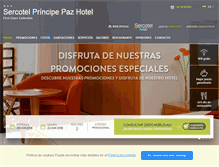 Tablet Screenshot of hotelprincipepaz.com